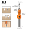 8mm shank hss woodworking countersink router bit set screw extractor remon demolition for wood milling cutter