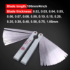 stainless steel feeler gauge 17 blade/32 blade thickness gap metric filler feeler gauge measure tool for feeler gauge valve shim