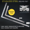 1pc metal steel square set 90 degree angle metric try mitre square ruler 150 x 300mm 250x500mm measurement instruments
