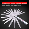stainless steel feeler gauge 17 blade/32 blade thickness gap metric filler feeler gauge measure tool for feeler gauge valve shim