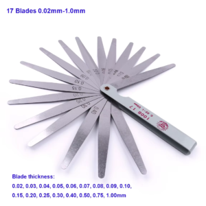 stainless steel feeler gauge 17 blade/32 blade thickness gap metric filler feeler gauge measure tool for feeler gauge valve shim