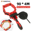multifunction belt clamping tools woodworking quick adjustable band clamp polygonal clip 90 degres 4m pure nylon strap clip